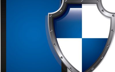 Shield protecting analytics data on a tablet, illustrating data retention periods and how long to keep visitor data